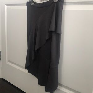 Anthropologie Bordeaux Asymmetrical Skirt